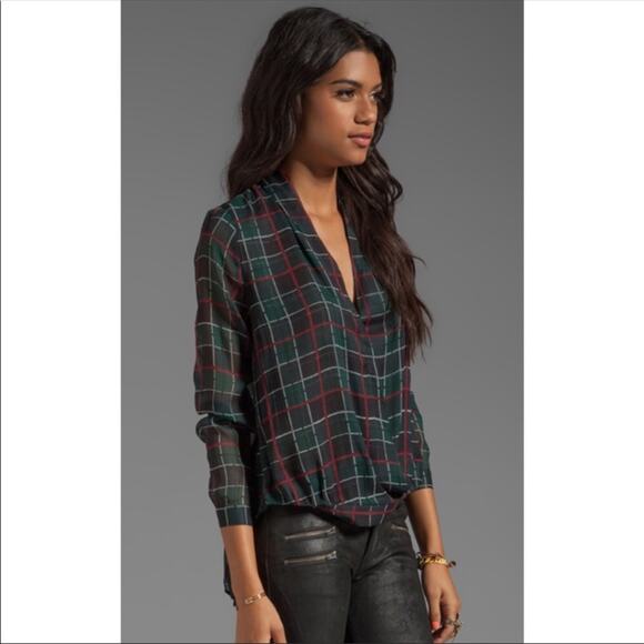 Lovers + Friends Faux Wrap Long Sleeve Top Size M - Picture 2 of 10